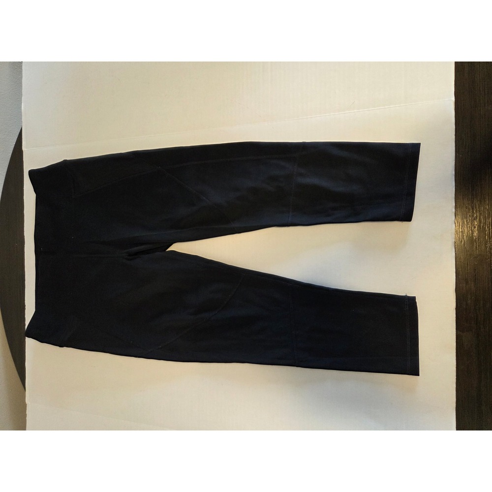 Avia Womens Black High Waisted Capri Leggings Size L AV37851 Athletic Yoga Pants